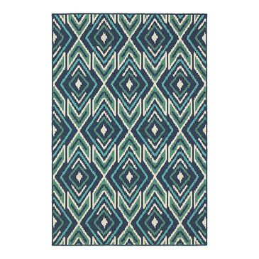 Oriental Weavers Meridian 2209B 8"6" x 13" Navy Area Rug, , large