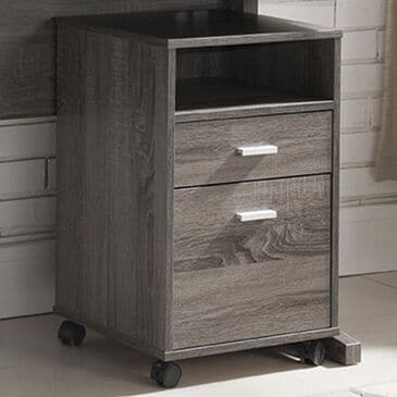 Living Essentials File Cabinet in Distressed Grey, , large