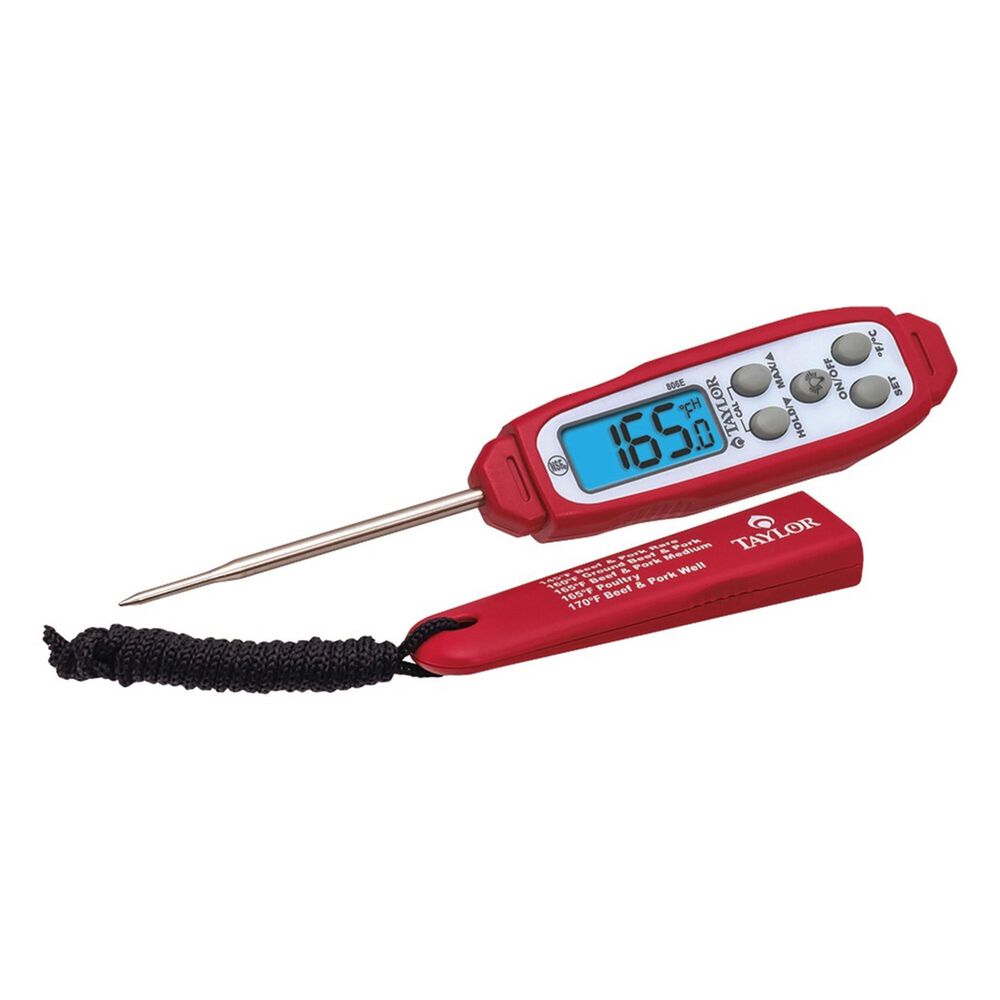 Taylor Waterproof Digital Instant Read Thermometer with Step Down