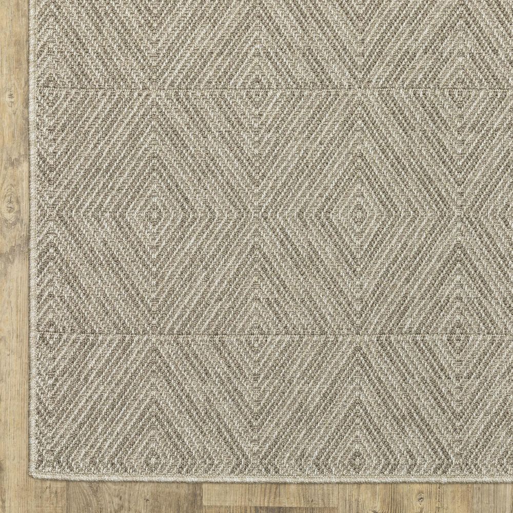 Oriental Weavers Caicos CA08A 9&#39;10&quot; x 12&#39;10&quot; Grey Area Rug, , large