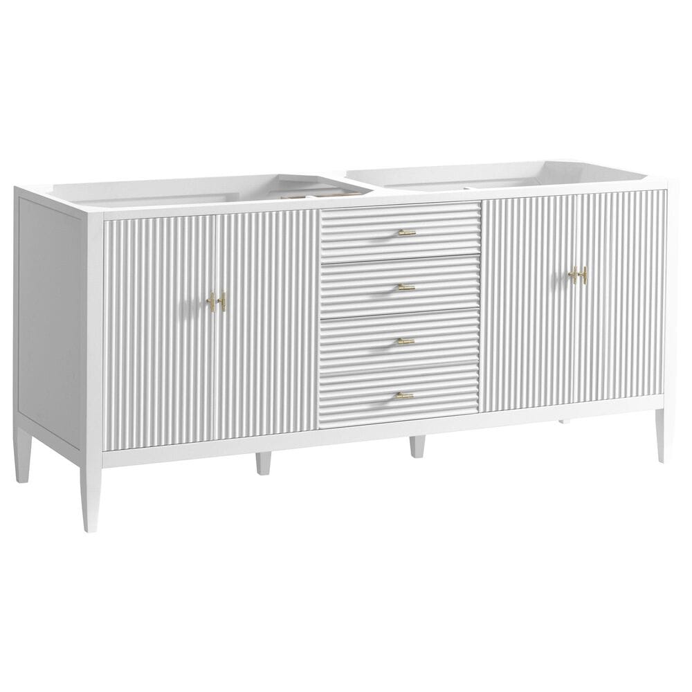 James Martin Myrrin 72" Vanity in Bright White, , large