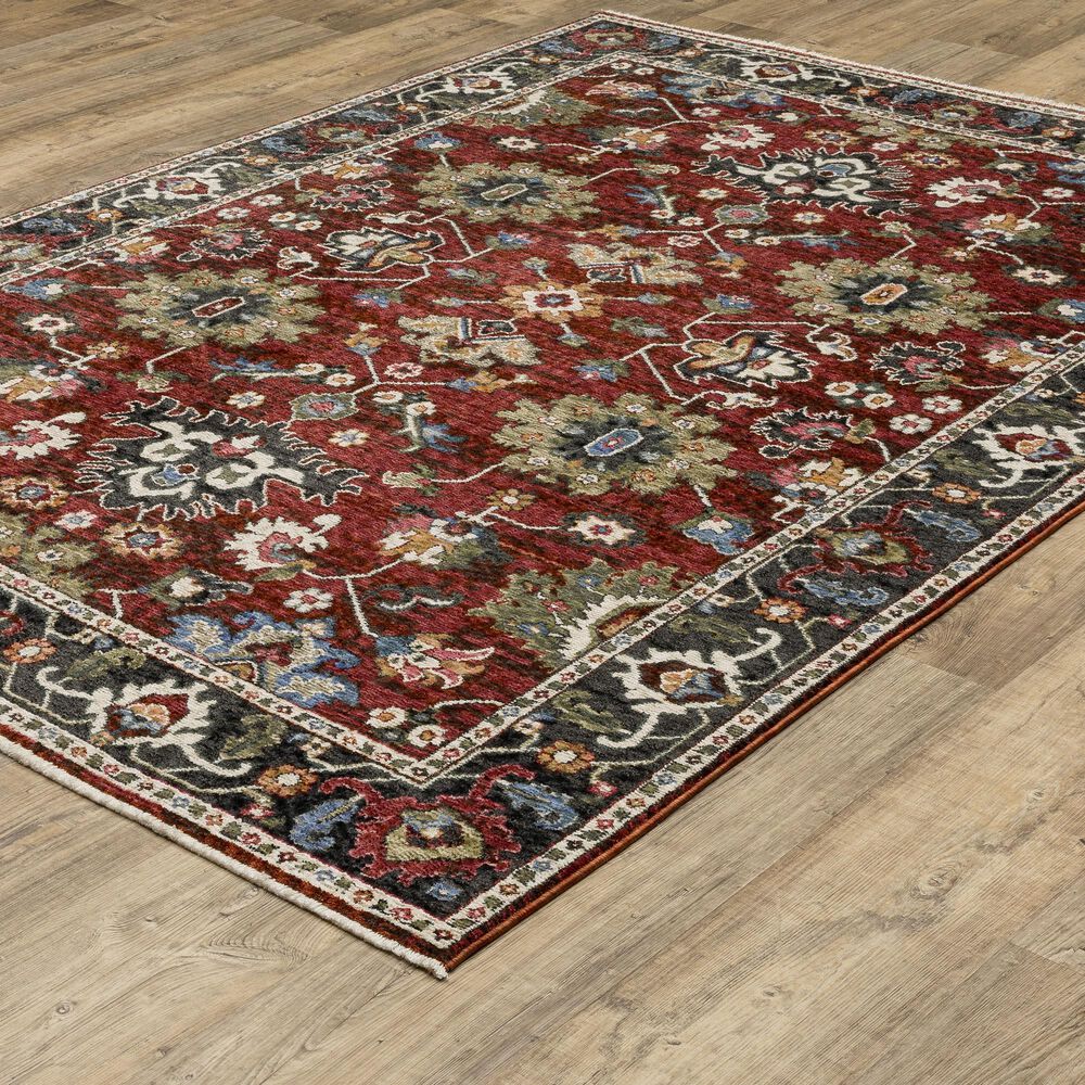 Oriental Weavers Hastings HA03V 7&#39;10&quot; x 10&#39;10&quot; Red Area Rug, , large