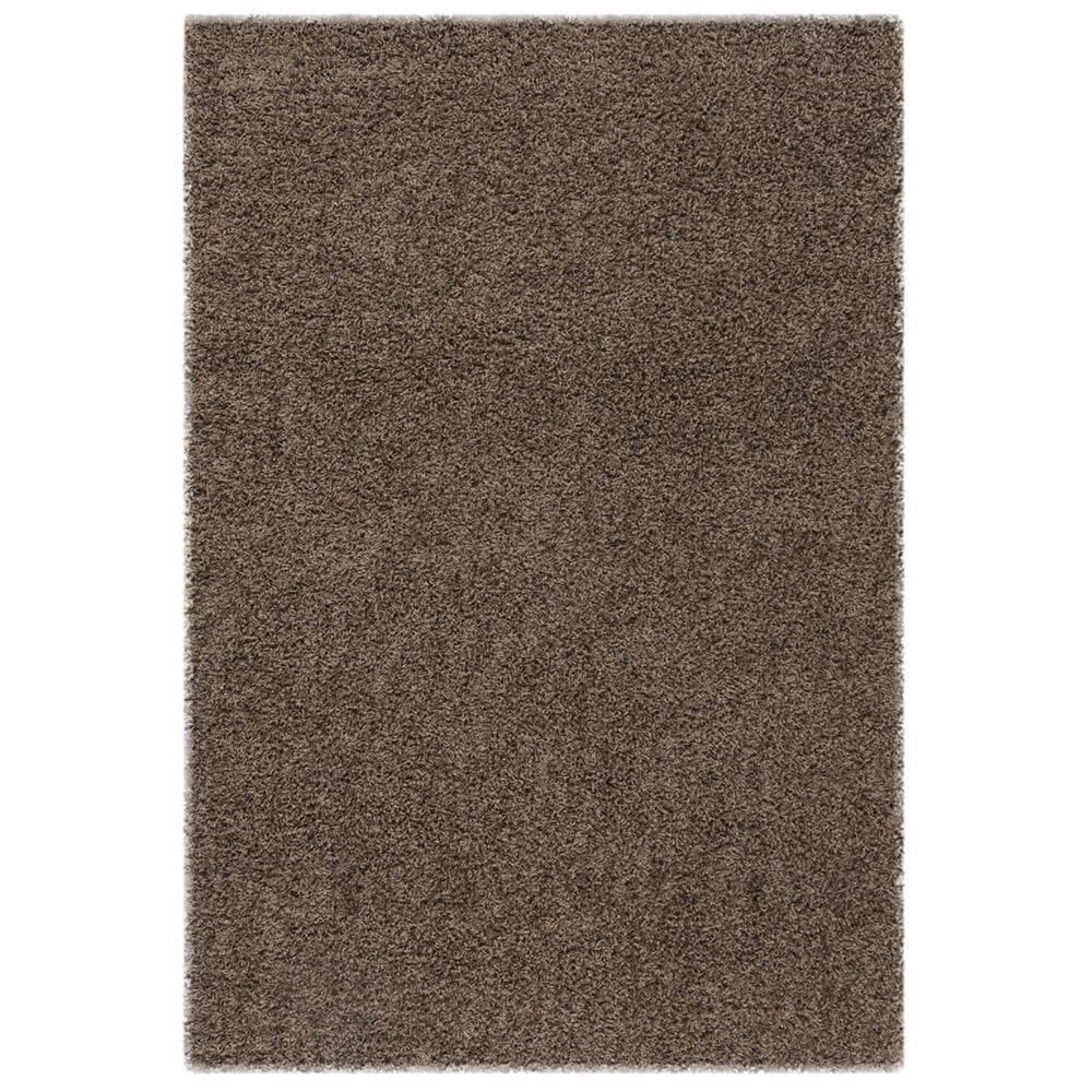 Safavieh Florida Shag SGA119T-5 5&#39;1&quot; x 7&#39;6&quot; Taupe Area Rug, , large