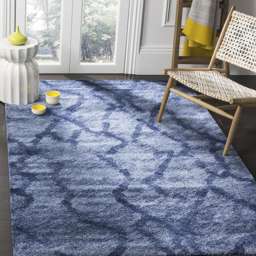 Safavieh Retro RET2144-6570 4&#39; x 6&#39; Blue and Dark Blue Area Rug, , large