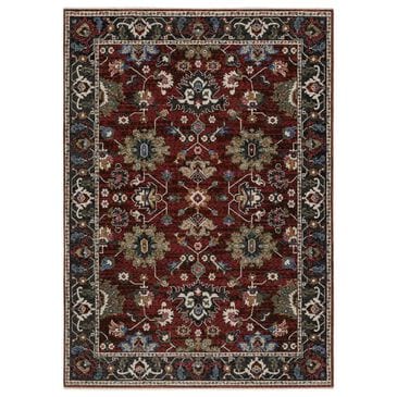 Oriental Weavers Hastings HA03V 6"7" x 9"6" Red Area Rug, , large