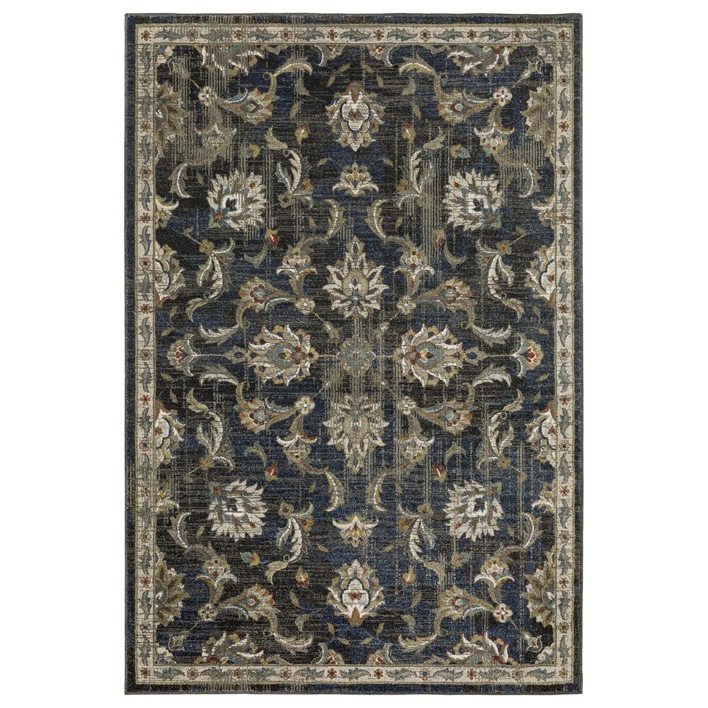 Oriental Weavers Venice Salerno 9"10" x 12"10" Charcoal and Blue Area Rug, , large