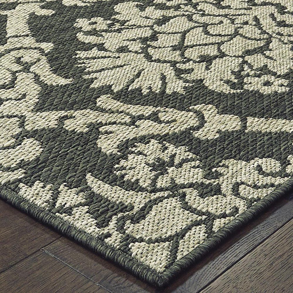 Oriental Weavers Latitude 8020K 1&#39;10&quot; x 7&#39;6&quot; Grey Runner, , large