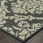 Oriental Weavers Latitude 8020K 1"10" x 7"6" Grey Runner, , large