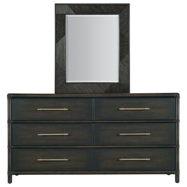 Hooker Furniture Retreat 6-Drawer Dresser and Mirror in Black Sand, , large