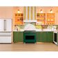 Cafe 5.75 Cu. Ft. Freestanding Dual Fuel Commercial-Style Range in Emerald Green with Brushed Brass Hardware, , large