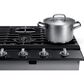 Samsung 36" Gas Cooktop with Dual Power Burner in Black Stainless Steel, , large