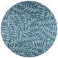 Dalyn Rug Company Sedona Floral 10" Round Denim Indoor/Outdoor Area Performance Rug, , large