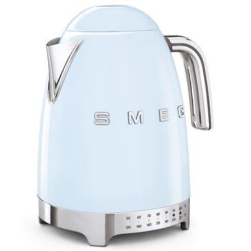 Smeg 1.7L Stainless Steel Retro Style Electric Kettle in Pastel Blue, , large