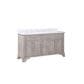Aurafina Wainwright 60" Vanity with Top and 2 Sinks in Old Harbor Gray, , large