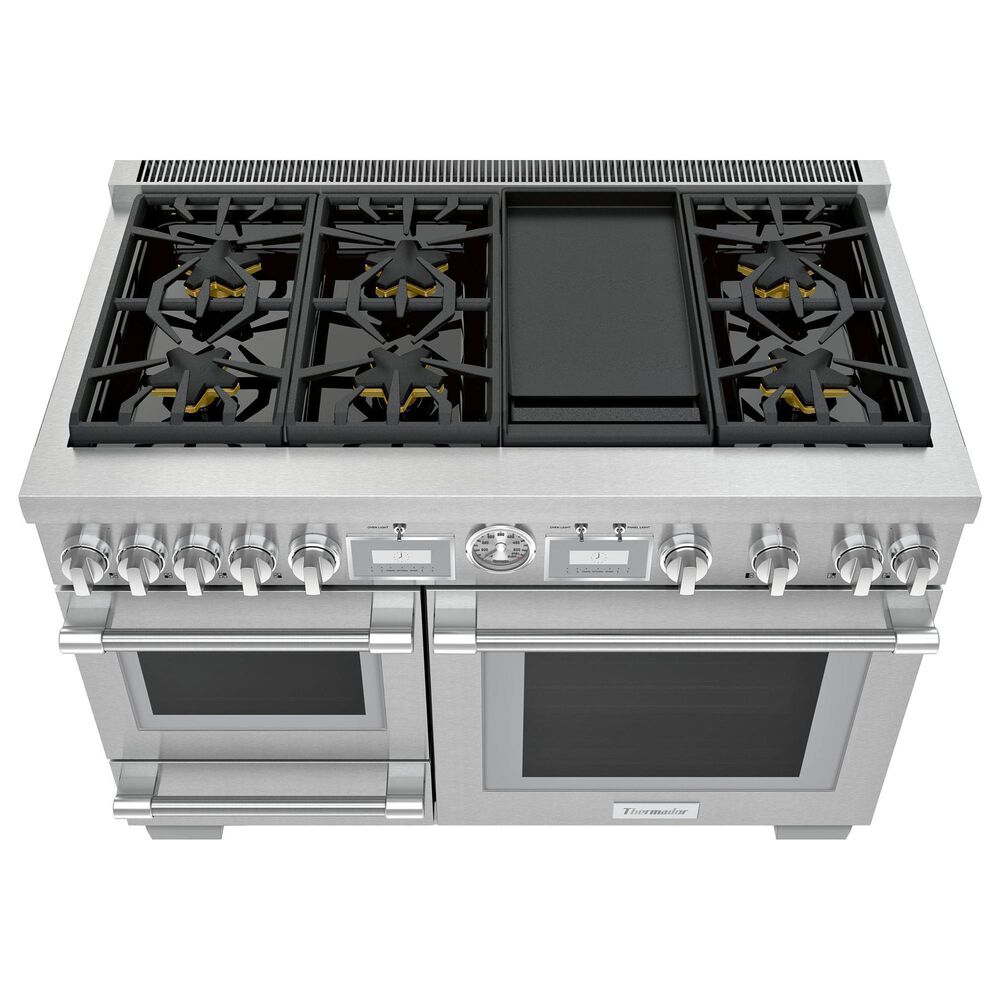 Thermador 48&quot; Pro Grand Dual Fuel Steam Range with 6 Burners in Stainless Steel, , large