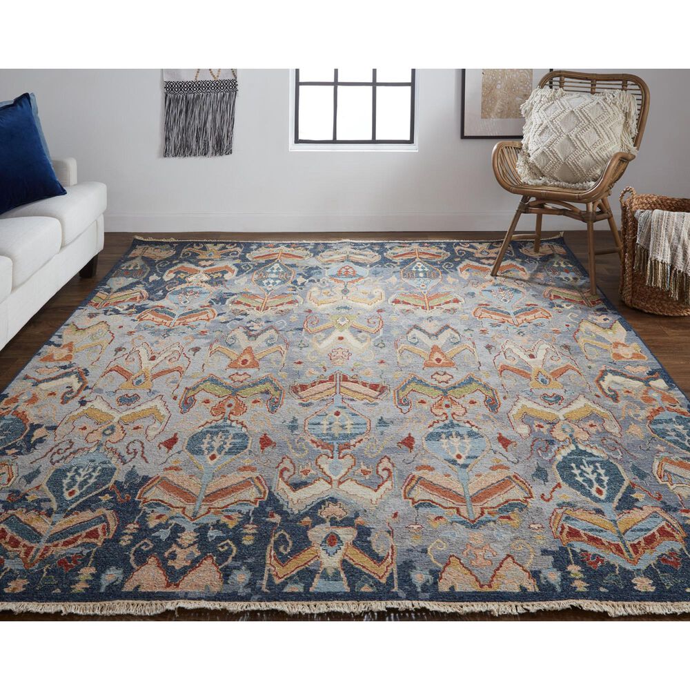 Feizy Rugs Leylan 11&#39;6&quot; x 15&#39; Blue and Multicolor Area Rug, , large