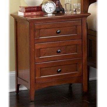 A-America Westlake 3-Drawer Nightstand in Brown Cherry, , large