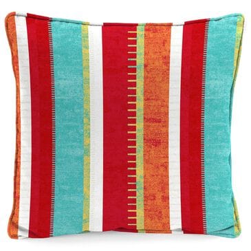 Jordan Manufacturing 20" Square Outdoor Throw Pillow in Frawley Saxony, , large