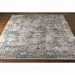 Surya Solar 6"7" x 9"6" Dark Blue, Charcoal, Light Gray, White and Saffron Area Rug, , large