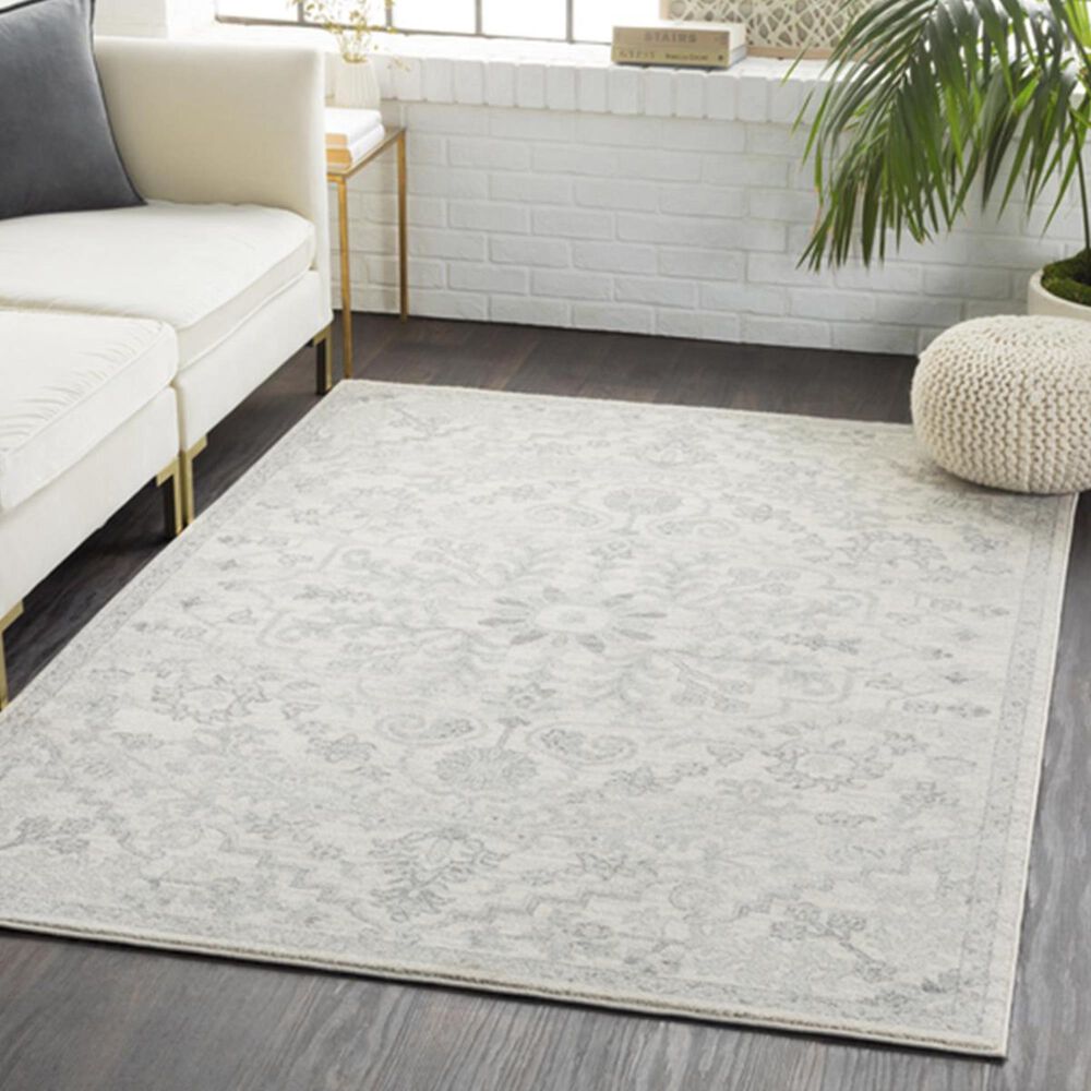 Surya Harput HAP-1069 7&#39;10&quot; x 10&#39;3&quot; Gray, Charcoal and Beige Area Rug, , large