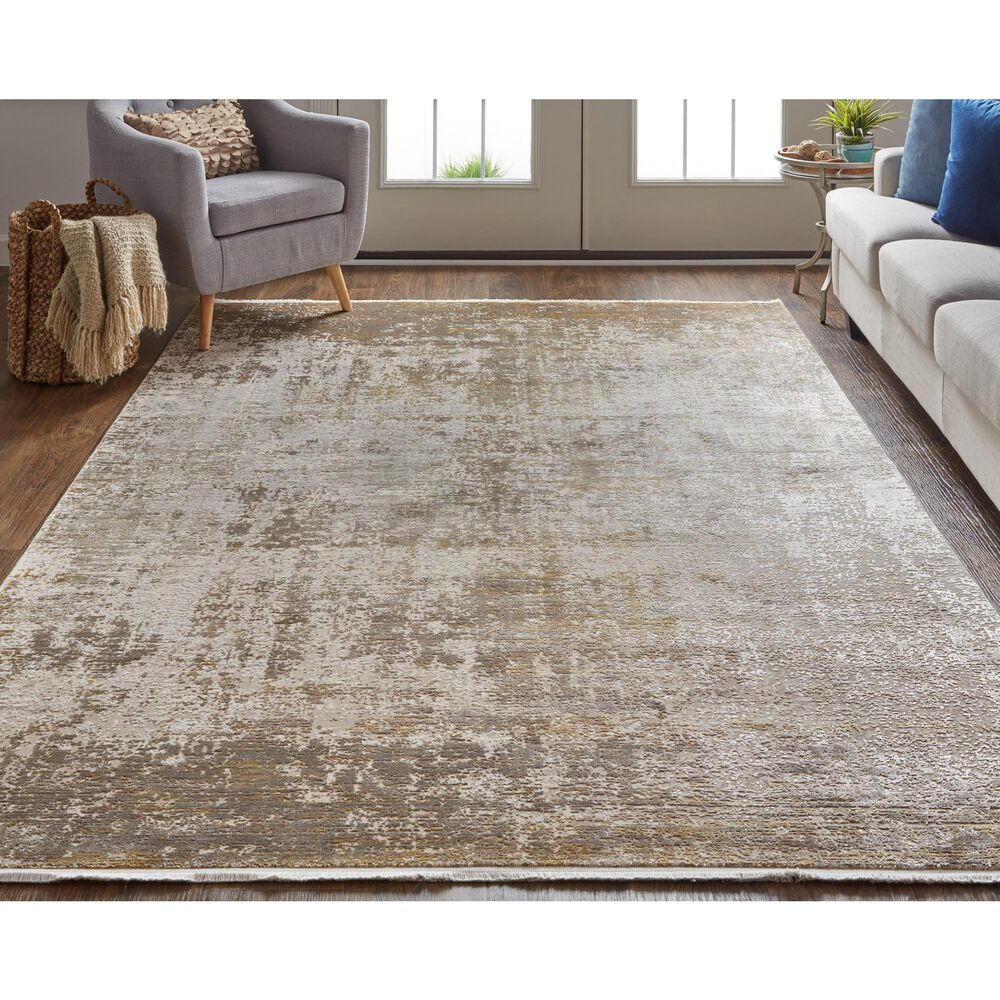 Feizy Rugs Cadiz 3&#39;2&quot; x 5&#39; Beige Area Rug, , large