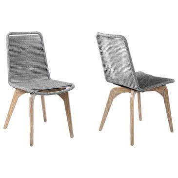 Blue River Island Patio Dining Chair in Gray/Light Eucalyptus (Set of 2), , large