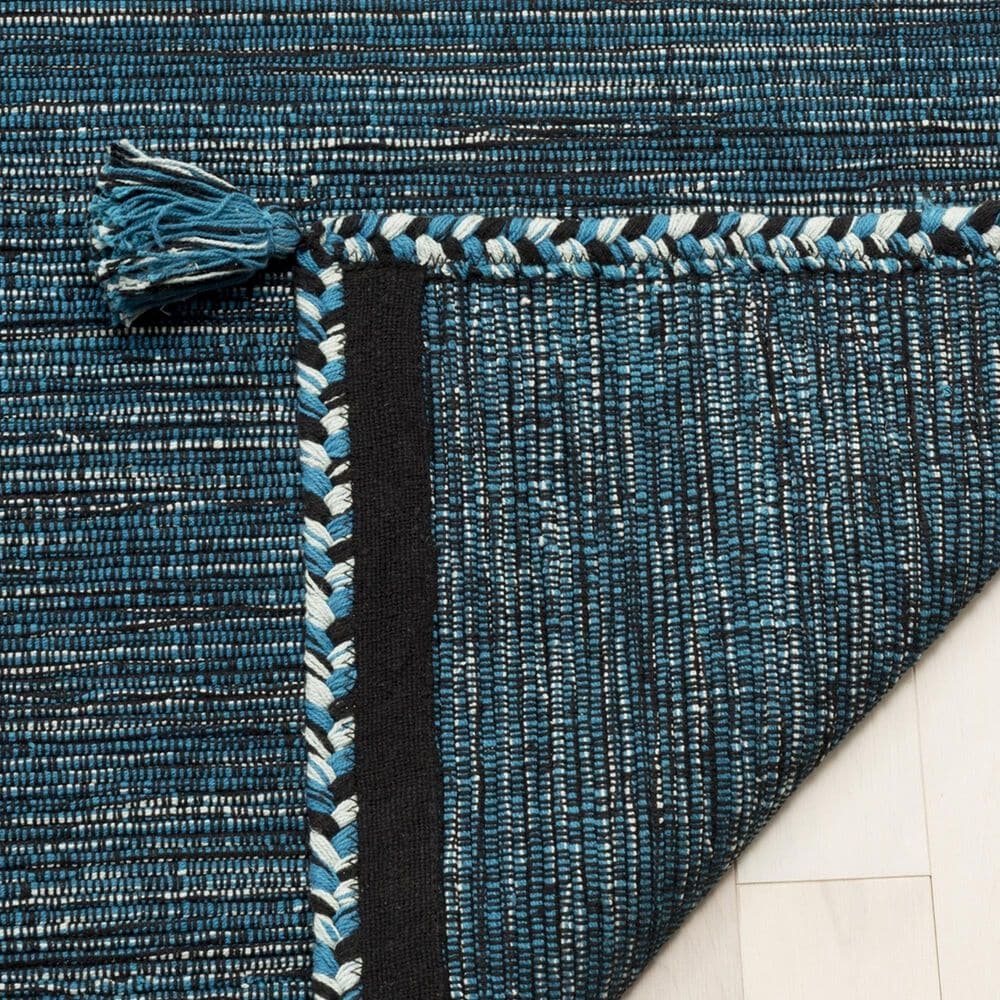 Safavieh Montauk 2&#39;3&quot; x 9&#39; Blue and Black Runner, , large