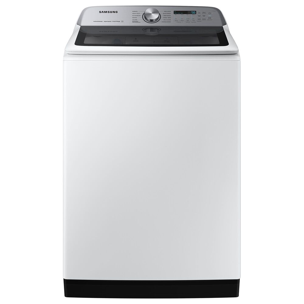 Samsung 5.4 Cu. T. Top Load Washer and 7.4 Cu. Ft. Electric Dryer Laundry Pair in White , , large