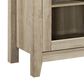 Walker Edison 58" Electric Fireplace TV Stand in White Oak, , large