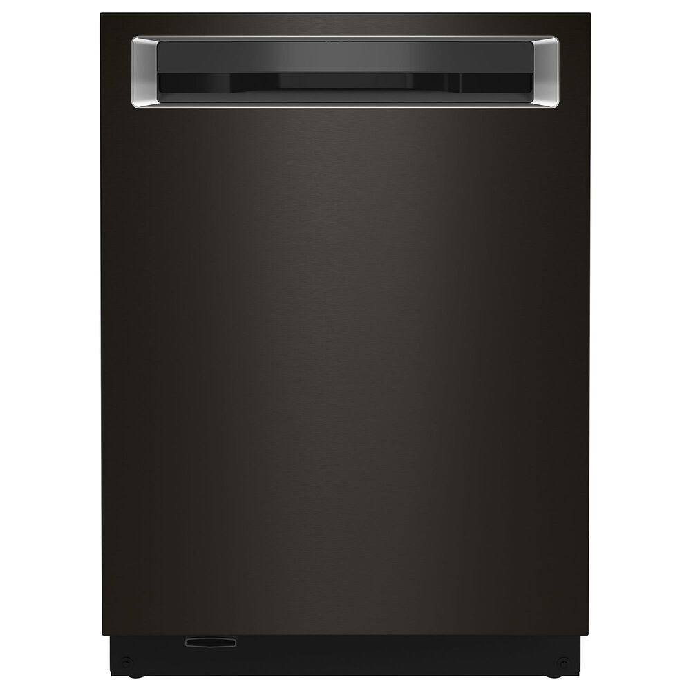 KitchenAid 24" Built-In Pocket Handle Dishwasher with FreeFlex 3rd Rack and Top Control in Black Stainless Steel, , large