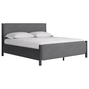 Urban Home Elora Upholstered Queen Bed in Charcoal, , large