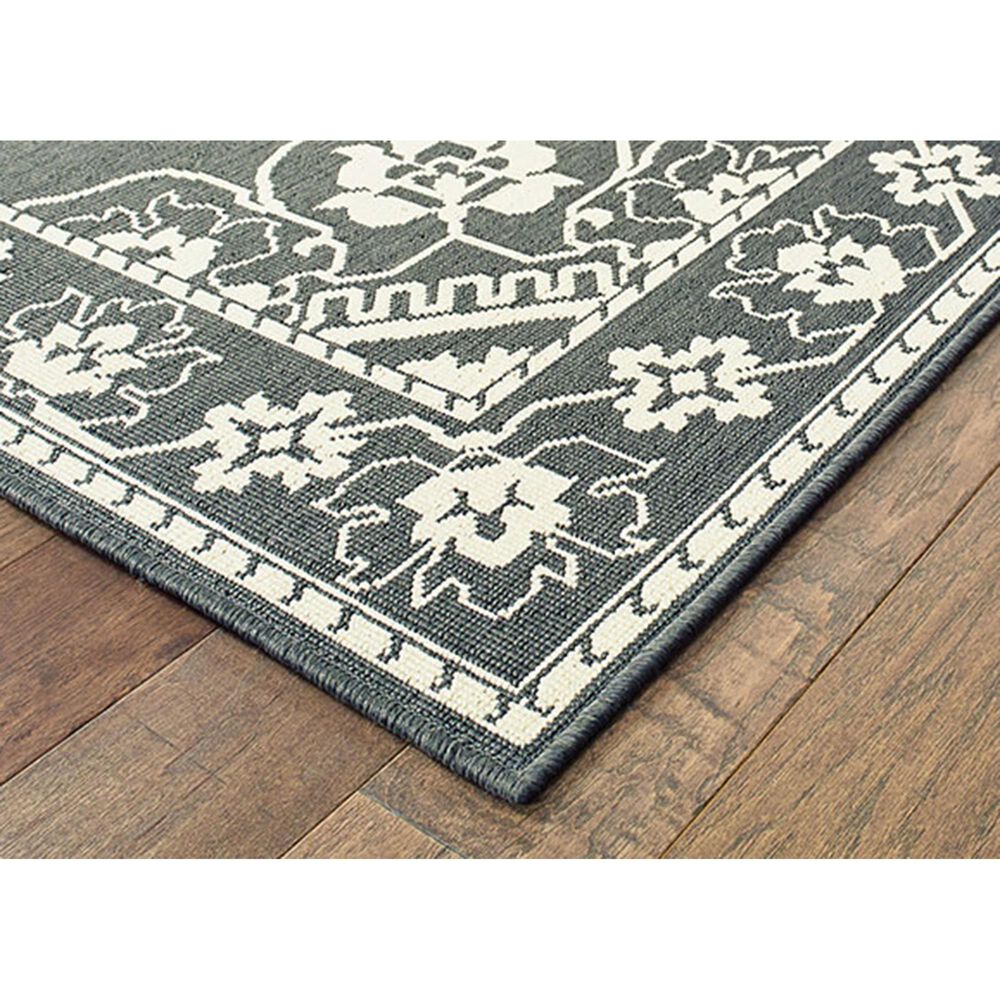 Oriental Weavers Marina 7764E 1&#39;9&quot; x 3&#39;9&quot; Grey and Ivory Area Rug, , large