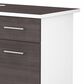 Bush Somerset 72" L-Shaped Desk with Hutch in Storm Gray and White, , large