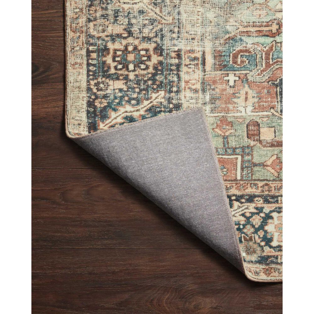 Loloi II Margot 2&#39; x 5&#39; Terracotta and Lagoon Area Rug, , large