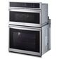 LG 2-Piece Kitchen Package with 6.4 Cu. Ft. Wall Oven and 30" Electric Cooktop in Print Proof Stainless Steel and Black, , large