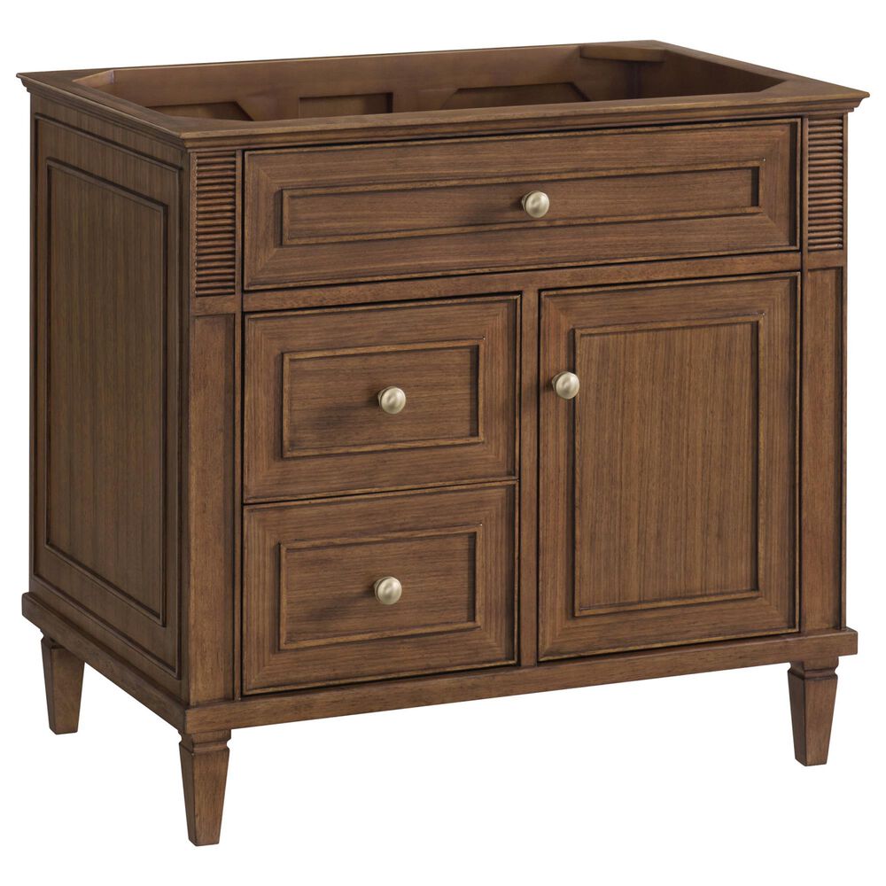 James Martin Lorelai 36" Single Vanity in Mid-Century Walnut, , large