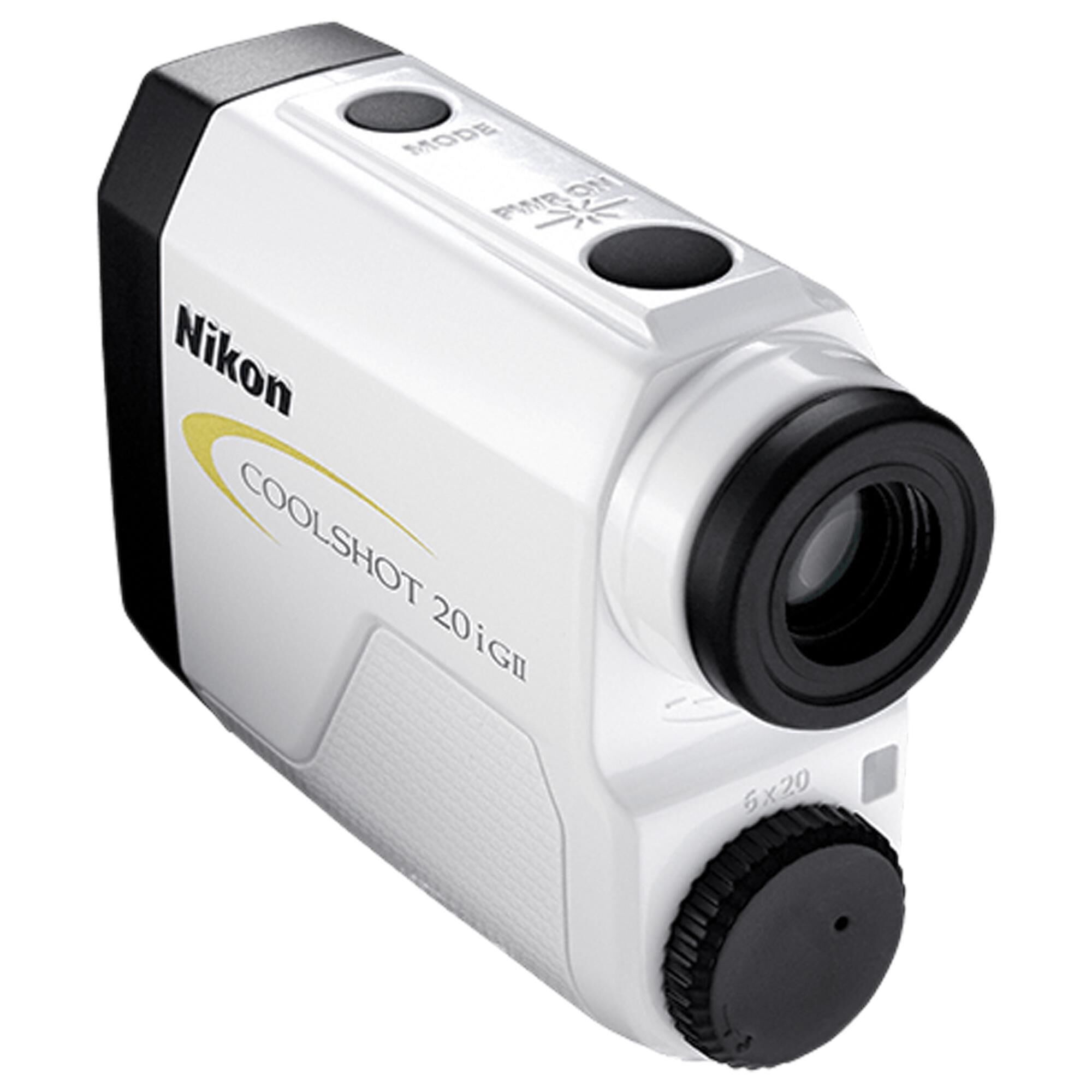 Nikon CoolShot 20i GII Golf Laser Rangefinder in White and Yellow