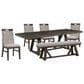 Hawthorne Furniture Hearst Table 4 Chairs and Bench in Reclaimed Chevron, , large