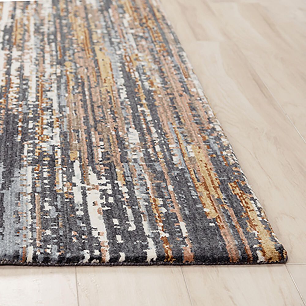 RIZZY Elite 5'2 x 7'9 Gray, Denim and Charcoal Area Rug