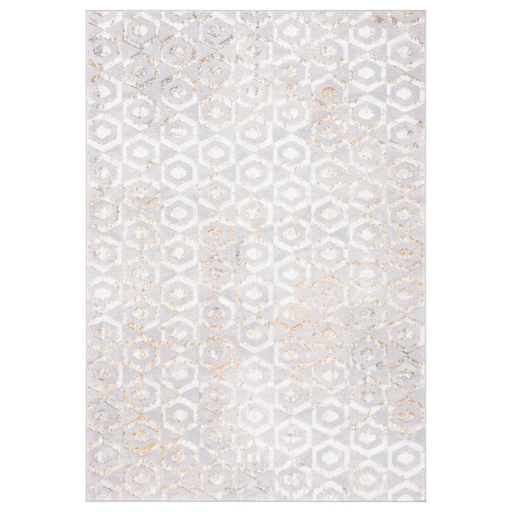 Safavieh Orchard F 4"5" x 6"5" Grey and Gold Area Rug, , large