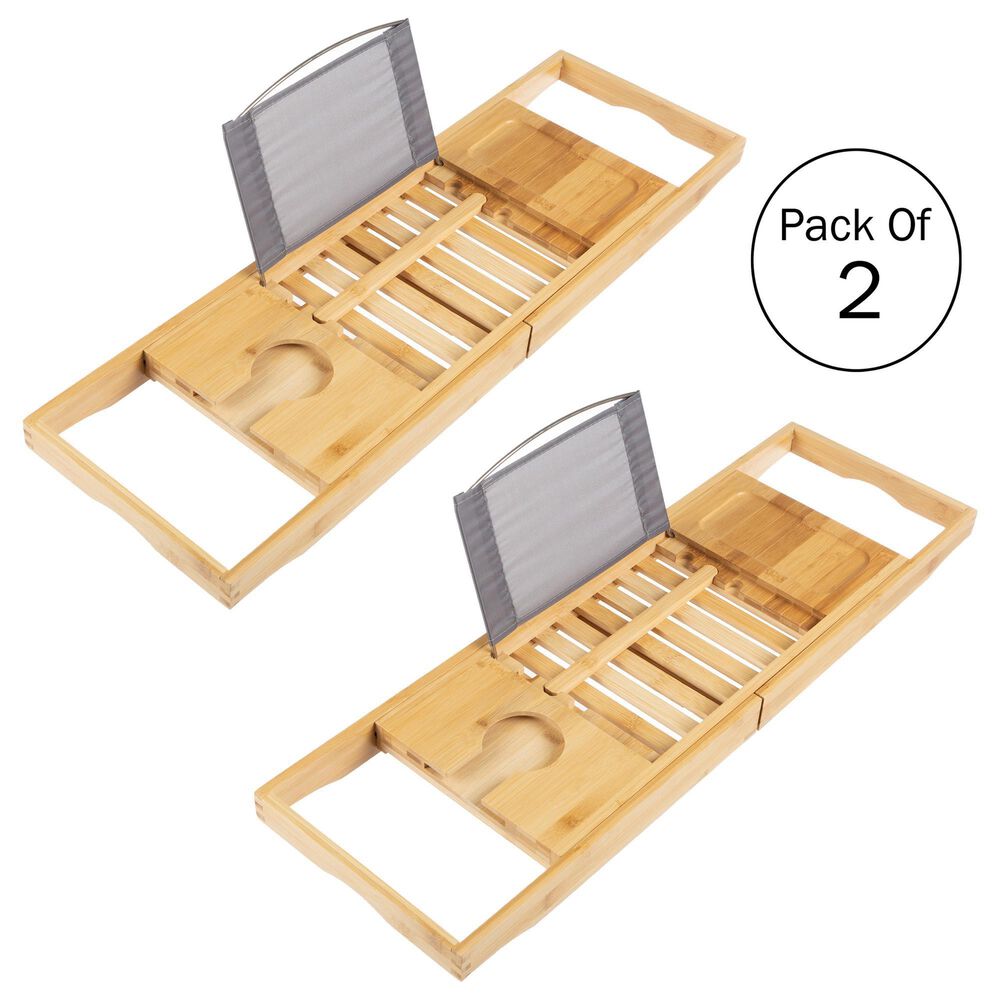 Bamboo Tray and Bath Pillow Combo