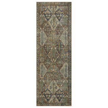 Magnolia Home Banks 2"6" x 7"6" Spice and Blue Runner, , large