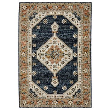 Oriental Weavers Andorra 8"6" x 11"7" Blue and Orange Area Rug, , large