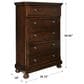 Millennium Porter 5 Drawer Chest in Burnished Brown, , large