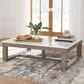 Signature Design by Ashley Loyaska Coffee Table in Grayish Brown and Ivory, , large