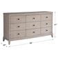 Furniture Worldwide Coalesce 9-Drawer Dresser in Rolling Fog, , large