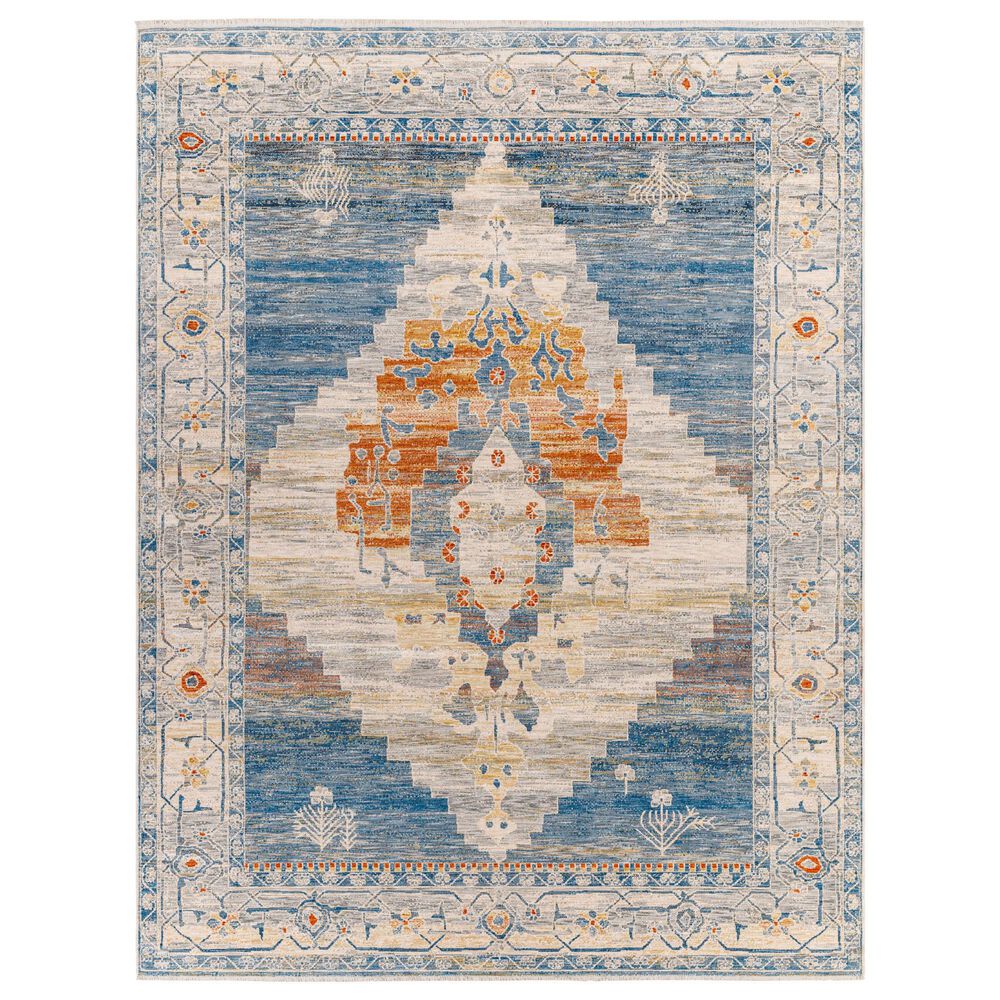 Surya Chicago CHG2303 6"6" x 9"4" Slate, Blue, Light Beige, Mustard, Brick Red, Taupe Area Rug, , large