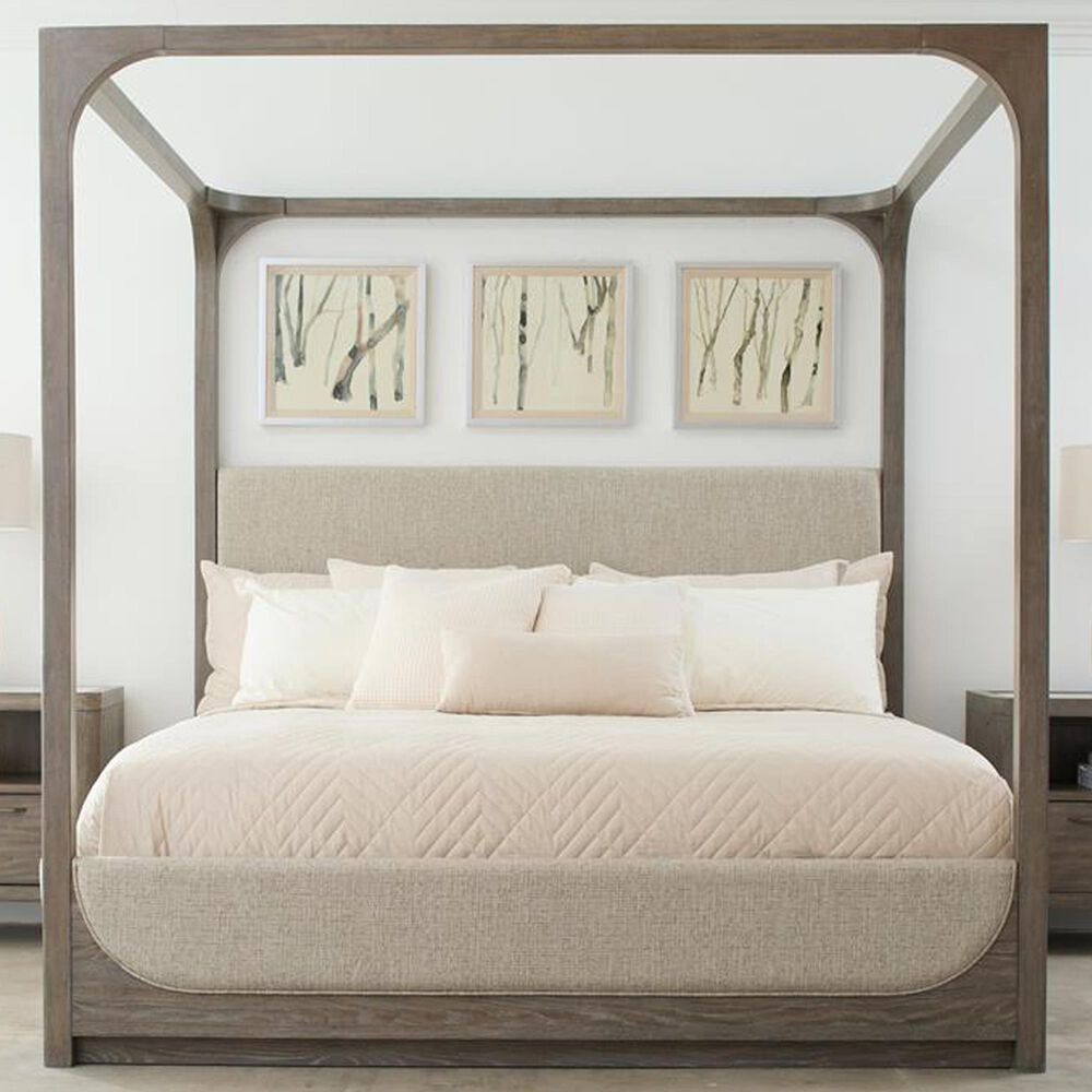 Chapel Hill Griffith Queen Poster Canopy Bed in Gray, , large
