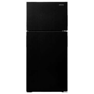 Amana 14 Cu. Ft. 28" Wide Top-Freezer Refrigerator with Dairy Bin in Black, , large