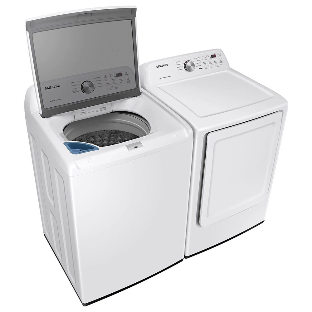 Samsung 4.4 Cu. Ft. Top Load Washer and 7.2 Cu. Ft. Gas Dryer Laundry Pair in White, , large